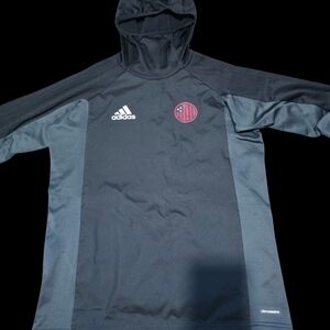 Adidas Black and Gray Hoodie
